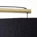 Bogenstandleuchte Alisa, gold, 192,5 x 160 cm, Textil Lampe