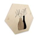 Hexagone - Bois Kubistika - Plante minimaliste