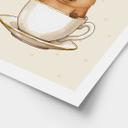 At sige plakat Capybara i kaffe - Capychino