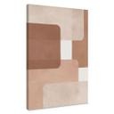 Lienzo abstracción boho en beige-marrón | moca - Costa
