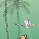 Non-woven tapet - Jungle Simba - 100 x 280 cm