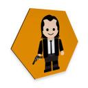 Hexagon - Alu-Dibond Gomes - Pulp Fiction - Vincent Vega