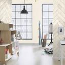 Enkelt tapet, monokromt non-woven tapet Factory V hvid
