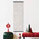 Póster de tela de Navidad - Panorama de los copos de nieve - Orara Studio