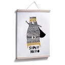 Póster - Superhéroe fuerte como un oso