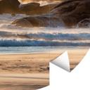 Fototapet på stranden ved solopgang i Afrika - Hugonnard - Round - vliesetapet/selvklæbende non-wove