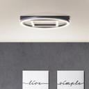 Deckenleuchte Leopold, braun, 5,5 x 39 cm, Holz Moderne LED-Deckenleuchte, dimmbar