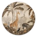 Cuadro de madera Kikki Belle - Jungle Jive - Sepia - Redondo