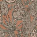 Papel pintado no tejido de diseño floral beige marrón - papel pintado gráfico con hojas
