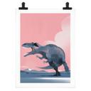 Póster Dinosaurio Giganotosaurus - Póster Infantil - Marrón
