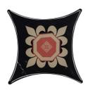 Carrelage adhésif Feuilles d'ornement noir - Set de 10  en 8x8 cm l'un
