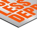 Geborsteld Alu-Dibond met goud-, zilver- & kopereffect - More Espresso less depresso - Fritsch