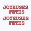 MDF bogstaver - Joyeuses Fêtes