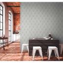 Livingwalls Fleecetapet, Metropolitan Stories Art Deco Ava New York, Grå, Metallic, Hvid