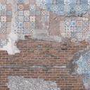 Stone Stones&Tiles tapet i kobberblå - non-woven tapet Designwalls 2 - 2,55 x 3,5 m