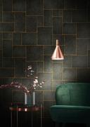 grafisk tapet, non-woven Naturlig Opulence sort