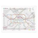 Poster BVG Berlin - Plan de métro de Berlin