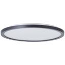 Aufbaupaneel Claire, schwarz, Ø 29,4 cm, Innenleuchte, Warmweiß