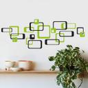 Wallsticker - Retro Rektangel Grøn