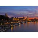 Fototapet Dresden i nattelys - 384x260 cm