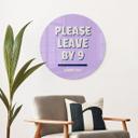 Glasbillede - Please leave by 9 - Fritsch