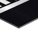 Geborsteld Alu-Dibond met goud-, zilver- & kopereffect - Modern Think statement