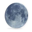 Tableau en Alu-Dibond Pleine Lune - Rond