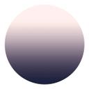 Muursticker Ombre Violet - rond