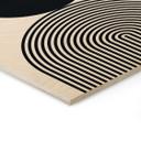 Cuadro de madera Líneas y círculos abstractos en armonía - Costa