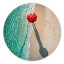 Tableau sur alu-Dibond rond Ambra - Au bord de la mer