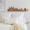 Wood art chapa de caoba - Skyline Estambul