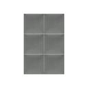 Polsterpaneel Mollis grau 30x30 cm