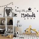 Wallsticker -  + Name Mummy's little Princess