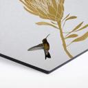 Hexagon Dibond Orara Studio - Hummingbird & Flower