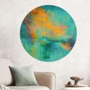 Wallsticker turkis aurora borealis - Schmucker - Rund