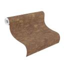 Tapet i metallook, tapet med metaleffekt Factory V brun