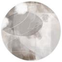Fototapet - Rundt 1X Studio - Line Art kvinder portræt - vliesetapet/selvklæbende non-woven tapet
