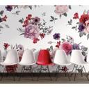 non-woven tapet FlowerBouquet roser fototapet Designwalls i pink og hvid 