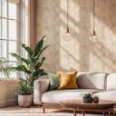 Ikke-vævet tapet palmeblade beige creme metallic tapet tapet natur gang