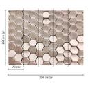foto tapet designvægge i grå og hvidt non-woven tapet HexagonSurface 
