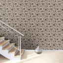 blomstret og non-woven tapet Paraiso sort