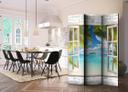 Screen room divider - Dream island, 3-delt - 135x172 cm