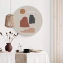 Tableau sur alu-Dibond rond Orara Studio - Paysage de jour