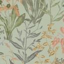 Ikke-vævet tapet Elodie Maison Botanique grøn rosa beige - grå blade græsser urter stue