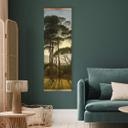 Tekstil plakat - Italiensk landskab med paraplyfyrretræer - Panorama