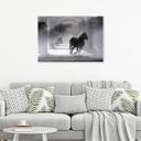 Canvasbillede, Hest i galop 3D-tunnel