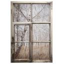 3D Wallsticker shabby vindue Wasinger - Birkeskov
