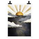 Póster SpaceFrog Designs - Amanecer Dorado