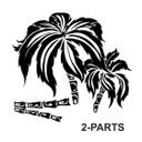 Wallsticker - Palme Træ