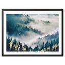 Póster Niebla misteriosa en el bosque - SpaceFrog Designs
